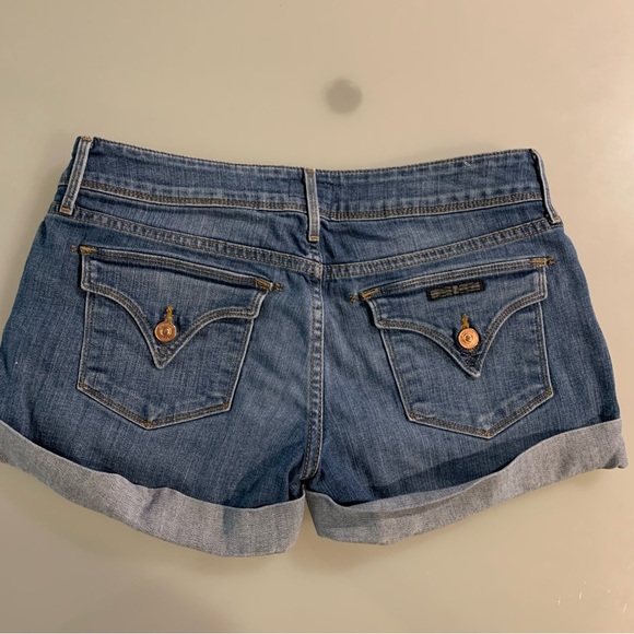 Hudson Crowley Mid Rise Cuffed Jean Shorts - Picture 3 of 9